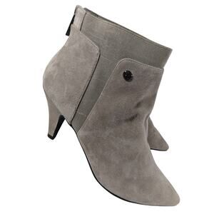 NWOT! BANDOLINO! FAWN BEIGE/TAN GENUINE SUEDE LEATHER POINTY ANKLE BOOTS!SZ 9.5M